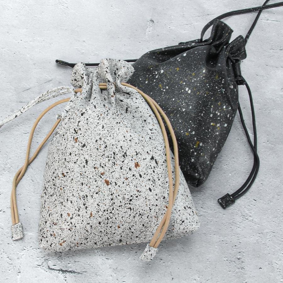 最大51% 2/11限定 クルニー ショルダーポーチ 巾着ショルダー メンズ レディース ブランド レザー 本革 日本製 斜めがけ 小さめ 御影石 ミカゲ CRONY. CRMK-03 | CRONY. | 18