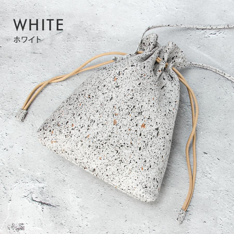 最大51% 2/11限定 クルニー ショルダーポーチ 巾着ショルダー メンズ レディース ブランド レザー 本革 日本製 斜めがけ 小さめ 御影石 ミカゲ CRONY. CRMK-03 | CRONY. | 05