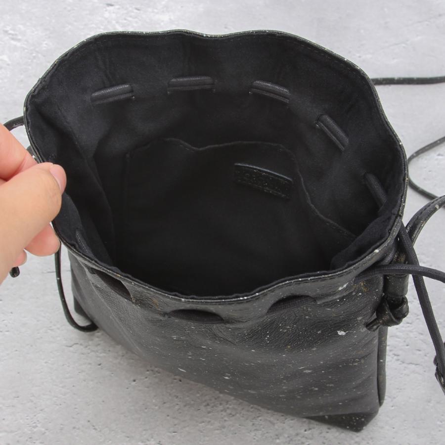 クルニー ショルダーポーチ 巾着ショルダー メンズ レディース ブランド レザー 本革 日本製 斜めがけ 小さめ 御影石 ミカゲ CRONY. CRMK-03 | CRONY. | 09