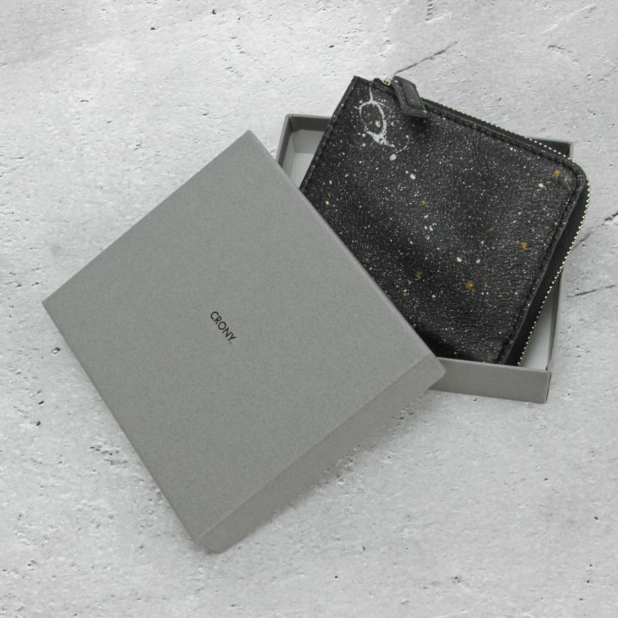 最大41% 4/25限定 クルニー ミニ財布 二つ折り財布 メンズ レディース ブランド レザー 本革 日本製 薄型 L字ファスナー 御影石 ミカゲ CRONY. CRMK-05 | CRONY. | 17