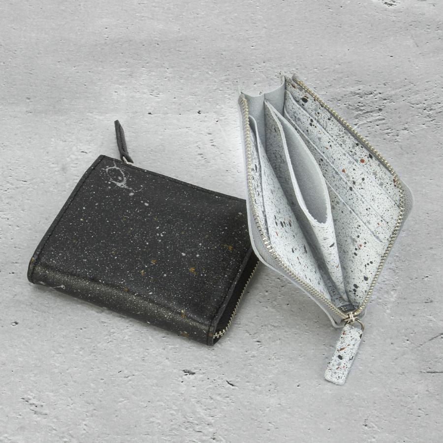 最大51% 3/11限定 クルニー ミニ財布 二つ折り財布 メンズ レディース ブランド レザー 本革 日本製 薄型 L字ファスナー 御影石 ミカゲ CRONY. CRMK-05 | CRONY. | 18