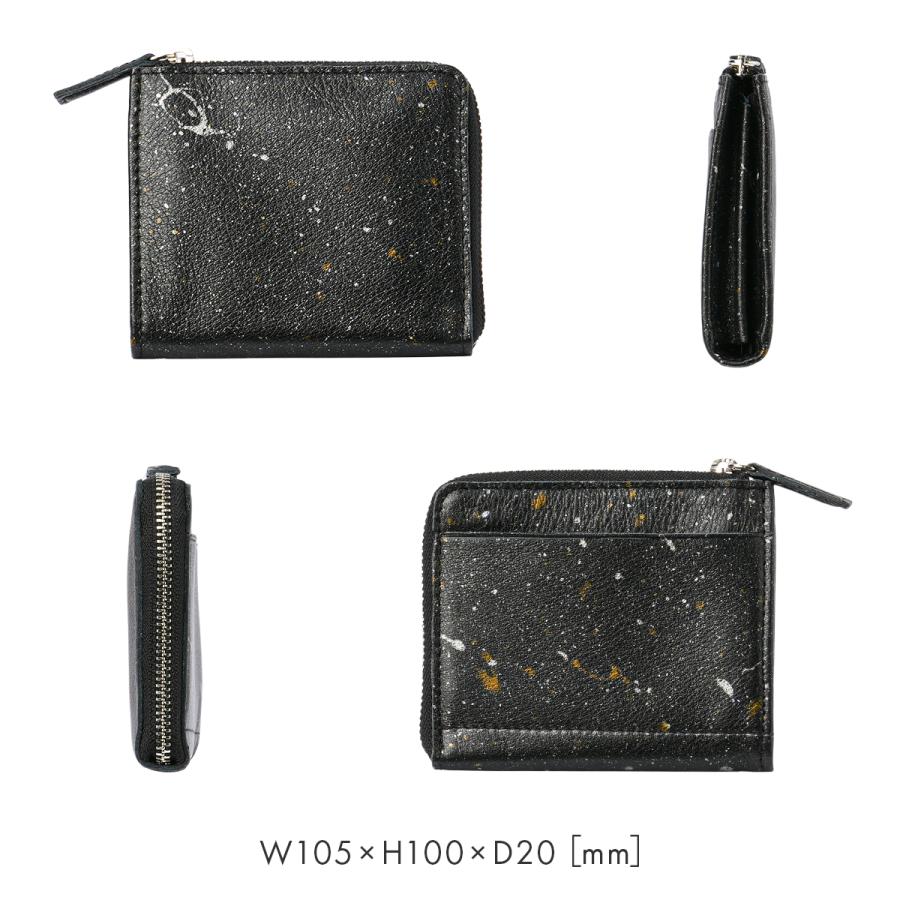 最大50% 9/8限定 クルニー ミニ財布 二つ折り財布 メンズ レディース ブランド レザー 本革 日本製 薄型 L字ファスナー 御影石 ミカゲ CRONY. CRMK-05 | CRONY. | 06