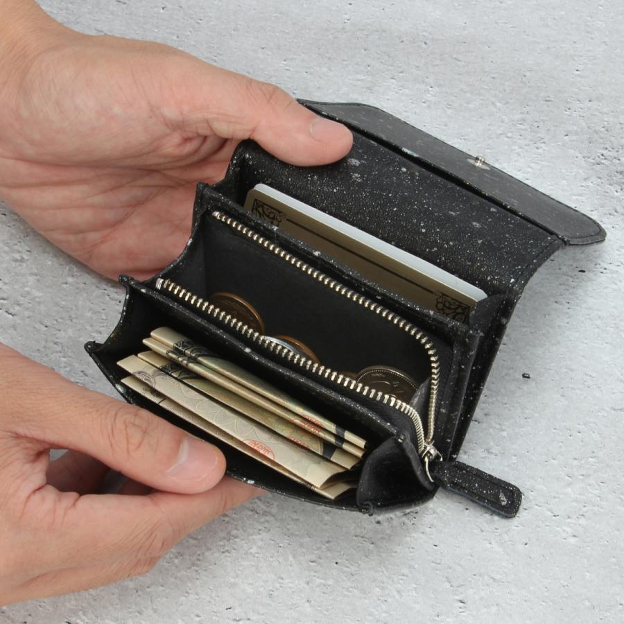 最大51% 1/11限定 クルニー ミニ財布 メンズ レディース ブランド レザー 本革 軽量 日本製 ミニウォレット スプレー加工 ミカゲ CRONY. CRMK-09 在庫限り | CRONY. | 08