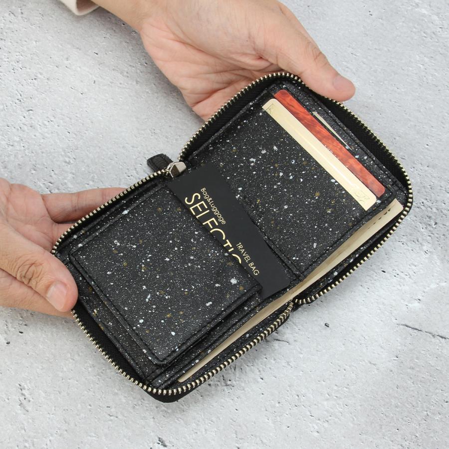 最大41% 4/25限定 クルニー ミニ財布 メンズ レディース ブランド レザー 本革 軽量 日本製 ラウンドファスナー ミニウォレット 御影石 ミカゲ CRONY. CRMK-10 | CRONY. | 08