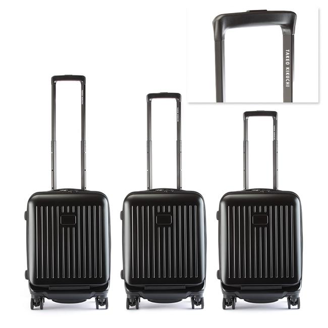 最大44% 3/1まで タケオキクチ スーツケース 機内持ち込み Sサイズ 32L フロントオープン ストッパー付き 軽量 シティブラック TAKEO KIKUCHI CTY002 | TAKEO KIKUCHI | 09