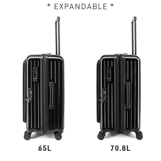 最大41% 9/8限定 タケオキクチ スーツケース Mサイズ 65L/70.8L 拡張 軽量 フロントドア ブックオープン ストッパー シティブラック TAKEO KIKUCHI CTY004A | TAKEO KIKUCHI | 10