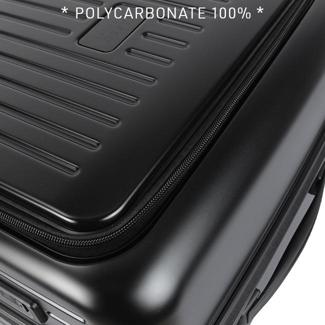 最大41% 9/8限定 タケオキクチ スーツケース Mサイズ 65L/70.8L 拡張 軽量 フロントドア ブックオープン ストッパー シティブラック TAKEO KIKUCHI CTY004A | TAKEO KIKUCHI | 16