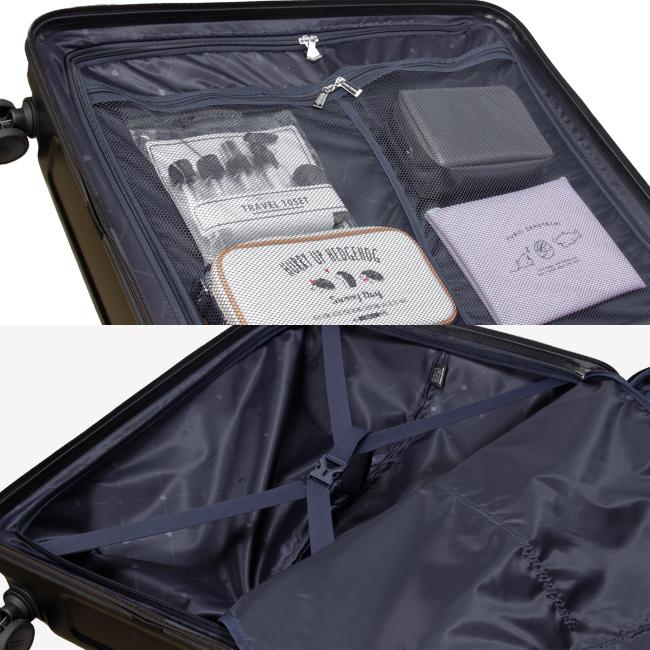 最大41% 9/8限定 タケオキクチ スーツケース 102L/117L 拡張 大型 大容量 Lサイズ ストッパー 軽量 シティブラック TAKEO KIKUCHI CTY006A | TAKEO KIKUCHI | 14
