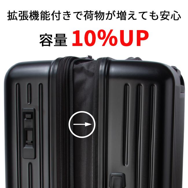 最大41% 9/8限定 タケオキクチ スーツケース 102L/117L 拡張 大型 大容量 Lサイズ ストッパー 軽量 シティブラック TAKEO KIKUCHI CTY006A | TAKEO KIKUCHI | 07
