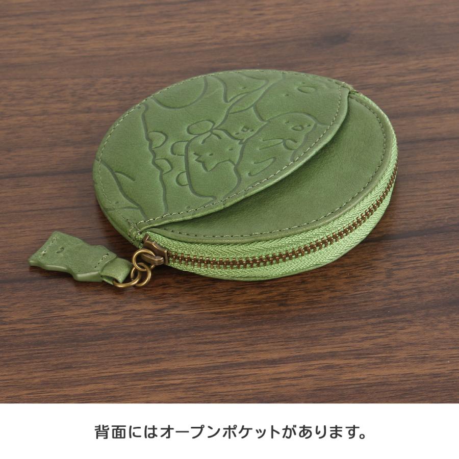 丸太の小物入れ、レア品　一点物　アメリカ製 Dakota グレー再入荷 丸型小銭入れ 円形コインケース ダコタ