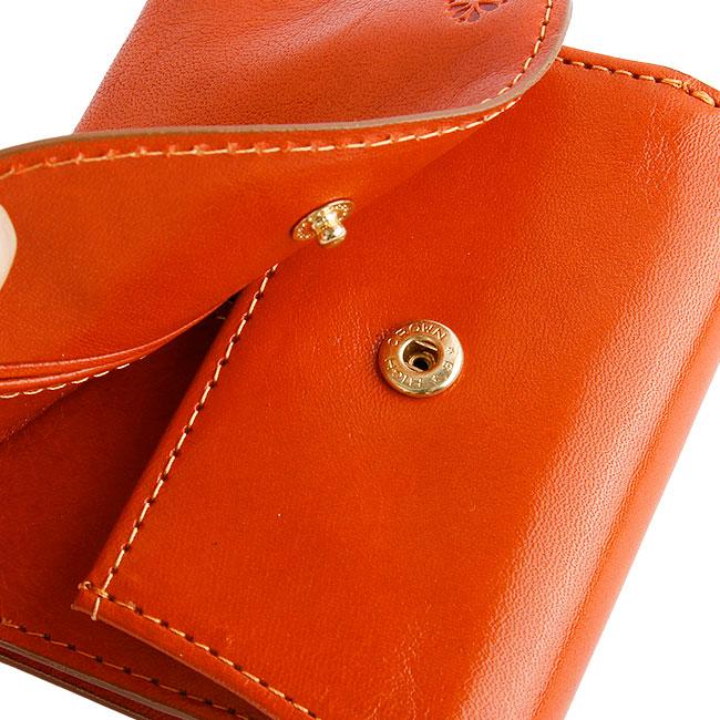 DELSEY genuine leather 二つ折り財布 レッド