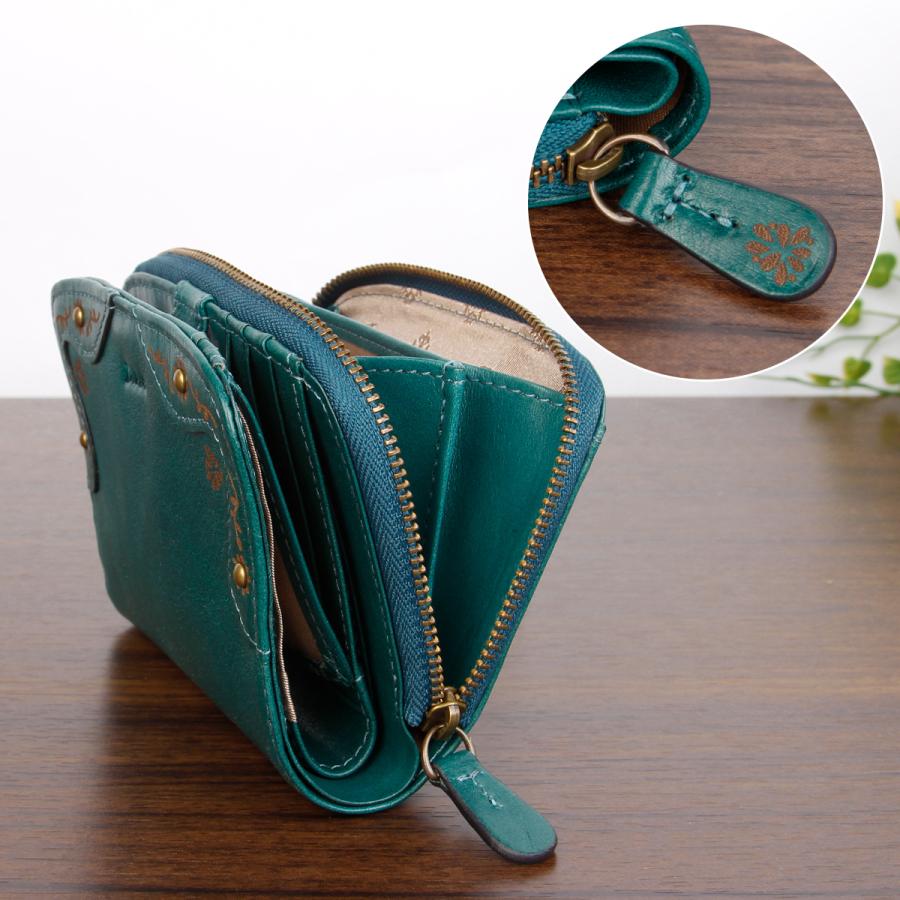 最大51% 12/28限定 ダコタ 二つ折り財布 ミドル財布 レディース ブランド イタリア製レザー 本革 大容量 ラウンドファスナー Dakota マーゴット 0031600 | Dakota | 13