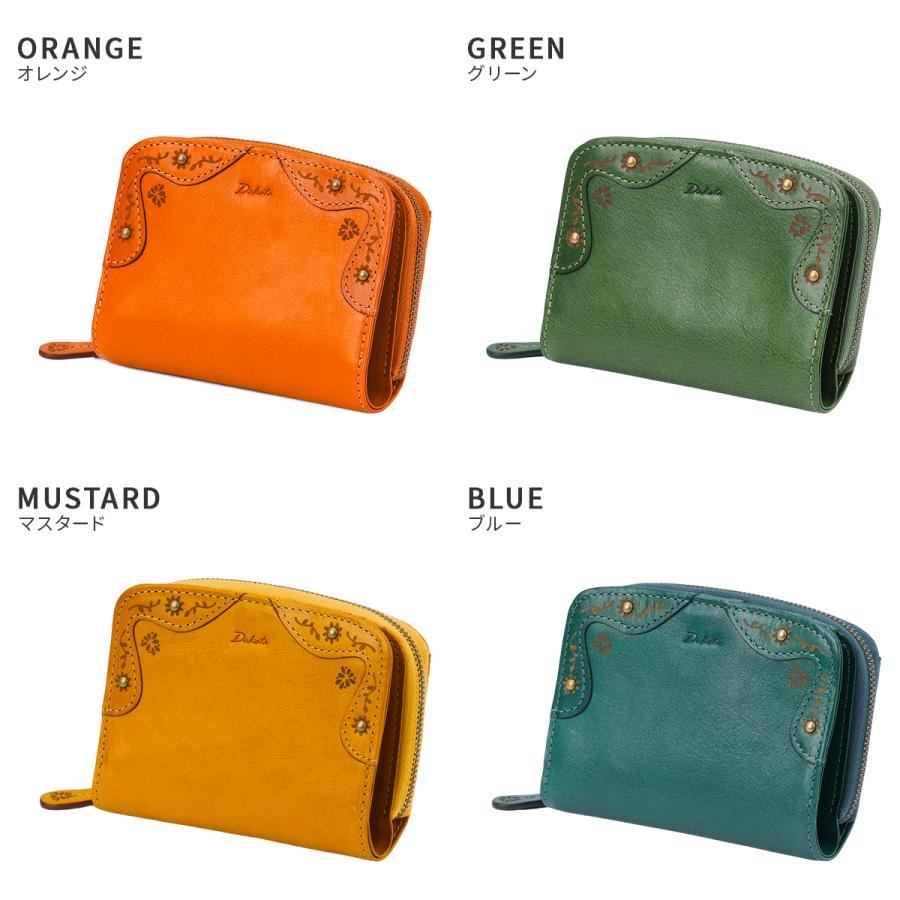 最大51% 12/28限定 ダコタ 二つ折り財布 ミドル財布 レディース ブランド イタリア製レザー 本革 大容量 ラウンドファスナー Dakota マーゴット 0031600 | Dakota | 06