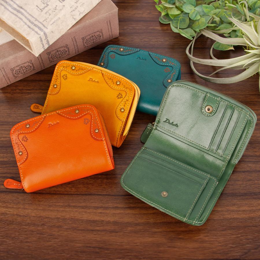 最大51% 12/28限定 ダコタ 二つ折り財布 ミドル財布 レディース ブランド イタリア製レザー 本革 大容量 ラウンドファスナー Dakota マーゴット 0031600 | Dakota | 08