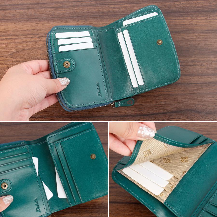 最大51% 12/28限定 ダコタ 二つ折り財布 ミドル財布 レディース ブランド イタリア製レザー 本革 大容量 ラウンドファスナー Dakota マーゴット 0031600 | Dakota | 11