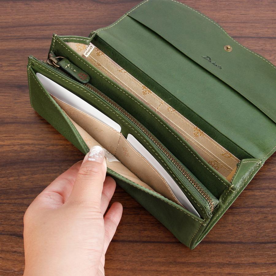 最大53% 3/1まで ダコタ 長財布 レディース ブランド イタリア製レザー 本革 大容量 花柄 フラップ型 ロングウォレット Dakota マーゴット 0031602 | Dakota | 13