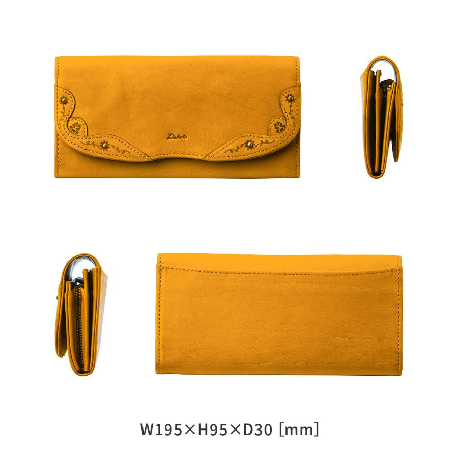 最大53% 3/1まで ダコタ 長財布 レディース ブランド イタリア製レザー 本革 大容量 花柄 フラップ型 ロングウォレット Dakota マーゴット 0031602 | Dakota | 07