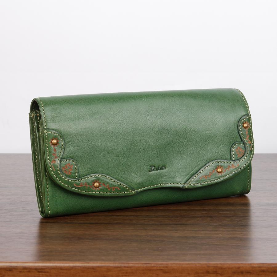 最大53% 3/1まで ダコタ 長財布 レディース ブランド イタリア製レザー 本革 大容量 花柄 フラップ型 ロングウォレット Dakota マーゴット 0031602 | Dakota | 09