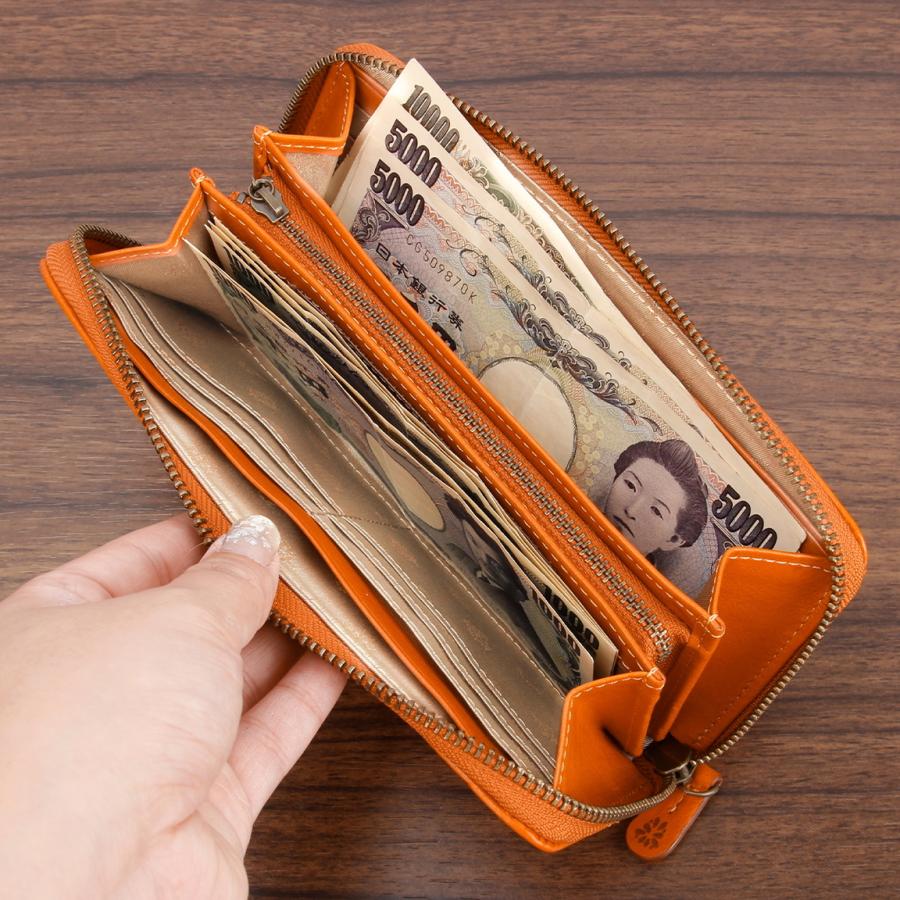 最大40% 9/9限定 ダコタ 長財布 レディース ブランド イタリア製レザー 本革 大容量 ラウンドファスナー ロングウォレット Dakota マーゴット 0031603 | Dakota | 11
