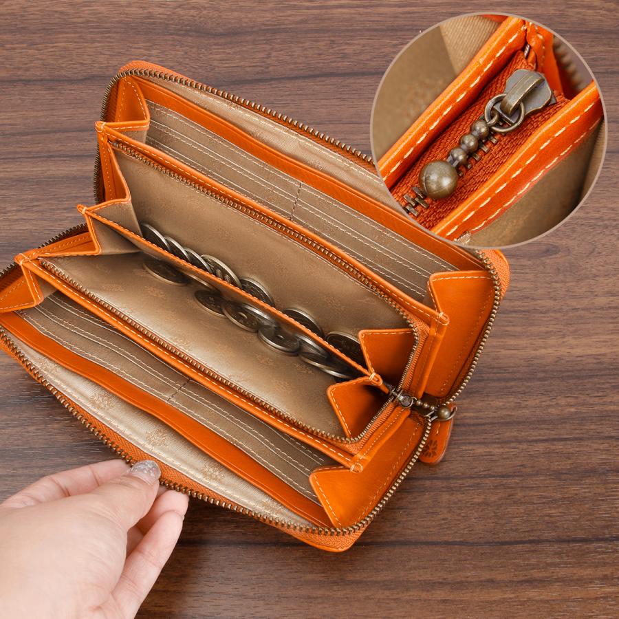 最大51% 1/27限定 ダコタ 長財布 レディース ブランド イタリア製レザー 本革 大容量 ラウンドファスナー ロングウォレット Dakota マーゴット 0031603 | Dakota | 12