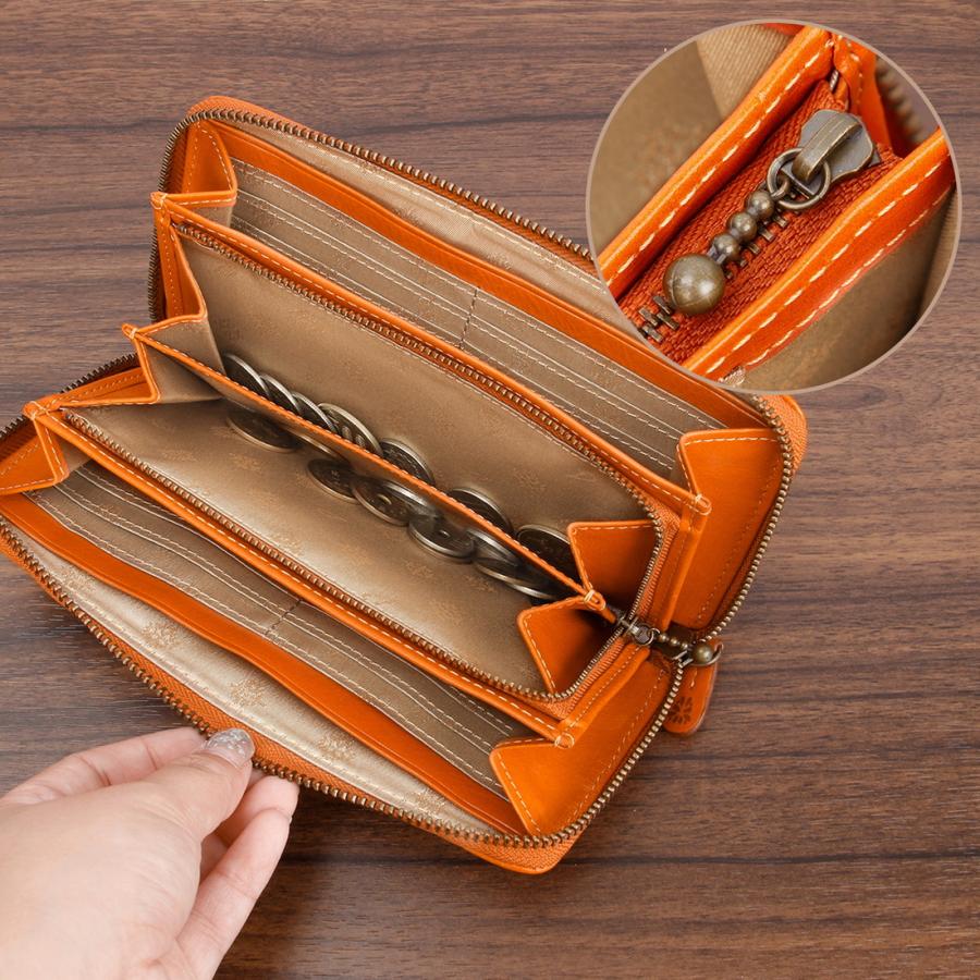 最大40% 9/9限定 ダコタ 長財布 レディース ブランド イタリア製レザー 本革 大容量 ラウンドファスナー ロングウォレット Dakota マーゴット 0031603 | Dakota | 12