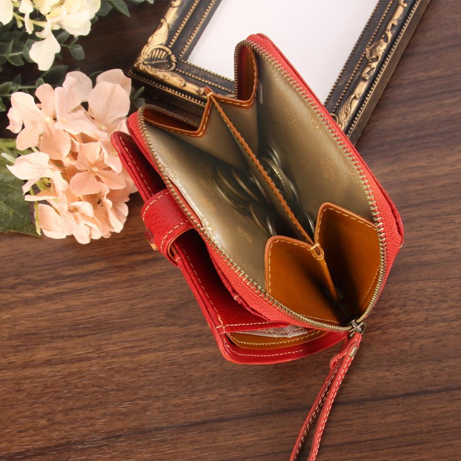 最大40% 9/9限定 ダコタ 二つ折り財布 ミニ財布 レディース ブランド レザー 本革 軽量 ラウンドファスナー Dakota Perline ペルリーネ 0031700 | Dakota | 16