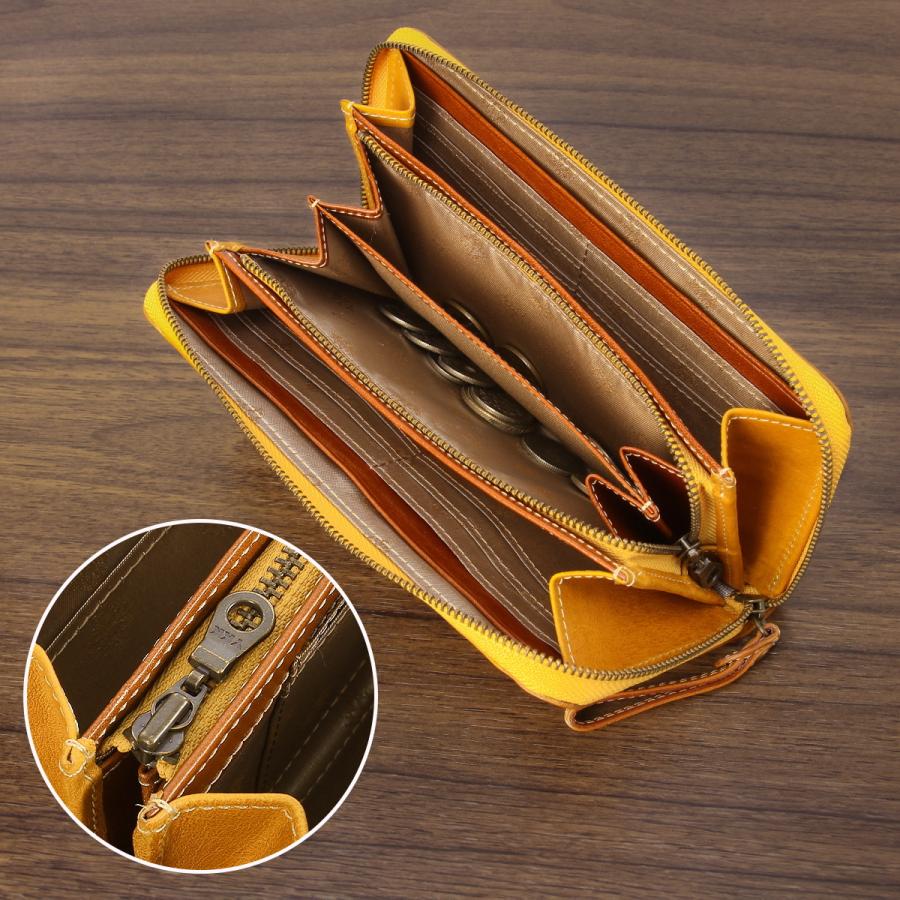 最大40% 9/9限定 ダコタ 長財布 レディース ブランド レザー 本革 大容量 軽量 ラウンドファスナー ロングウォレット Dakota Perline ペルリーネ 0031703 | Dakota | 13