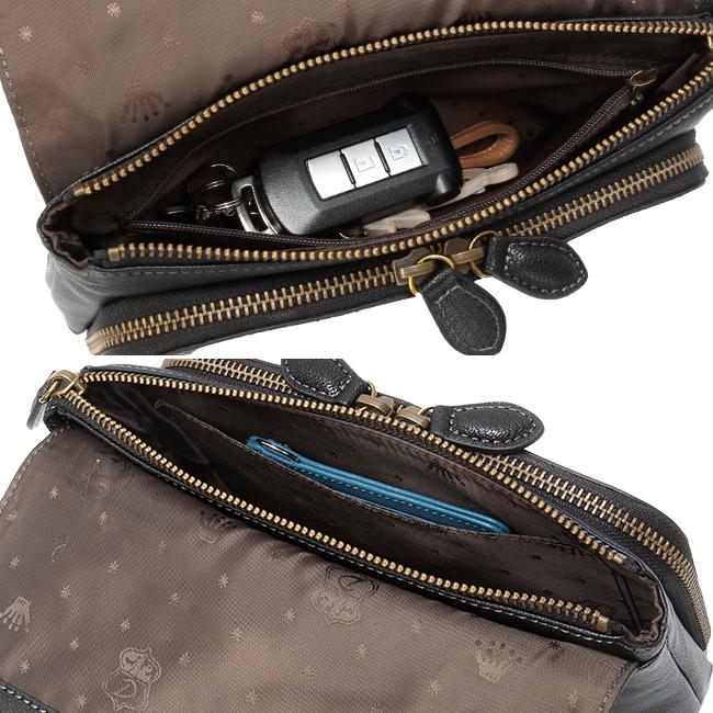 最大55% 2/1まで ダコタ ショルダーウォレット ショルダーバッグ レディース ブランド レザー 本革 軽量 財布 斜めがけ 2WAY Dakota アミューズ 1032460 | Dakota | 14