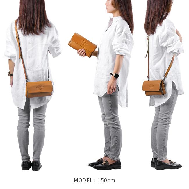 最大55% 2/1まで ダコタ ショルダーウォレット ショルダーバッグ レディース ブランド レザー 本革 軽量 財布 斜めがけ 2WAY Dakota アミューズ 1032460 | Dakota | 10