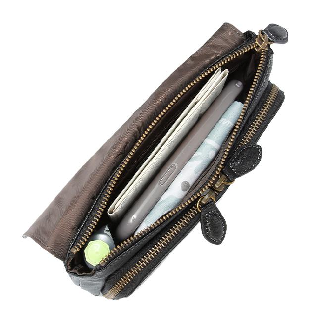 最大55% 2/1まで ダコタ ショルダーウォレット ショルダーバッグ レディース ブランド レザー 本革 軽量 財布 斜めがけ 2WAY Dakota アミューズ 1032460 | Dakota | 12