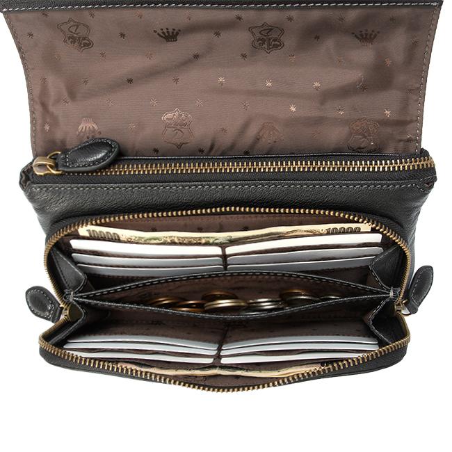 最大55% 2/1まで ダコタ ショルダーウォレット ショルダーバッグ レディース ブランド レザー 本革 軽量 財布 斜めがけ 2WAY Dakota アミューズ 1032460 | Dakota | 13