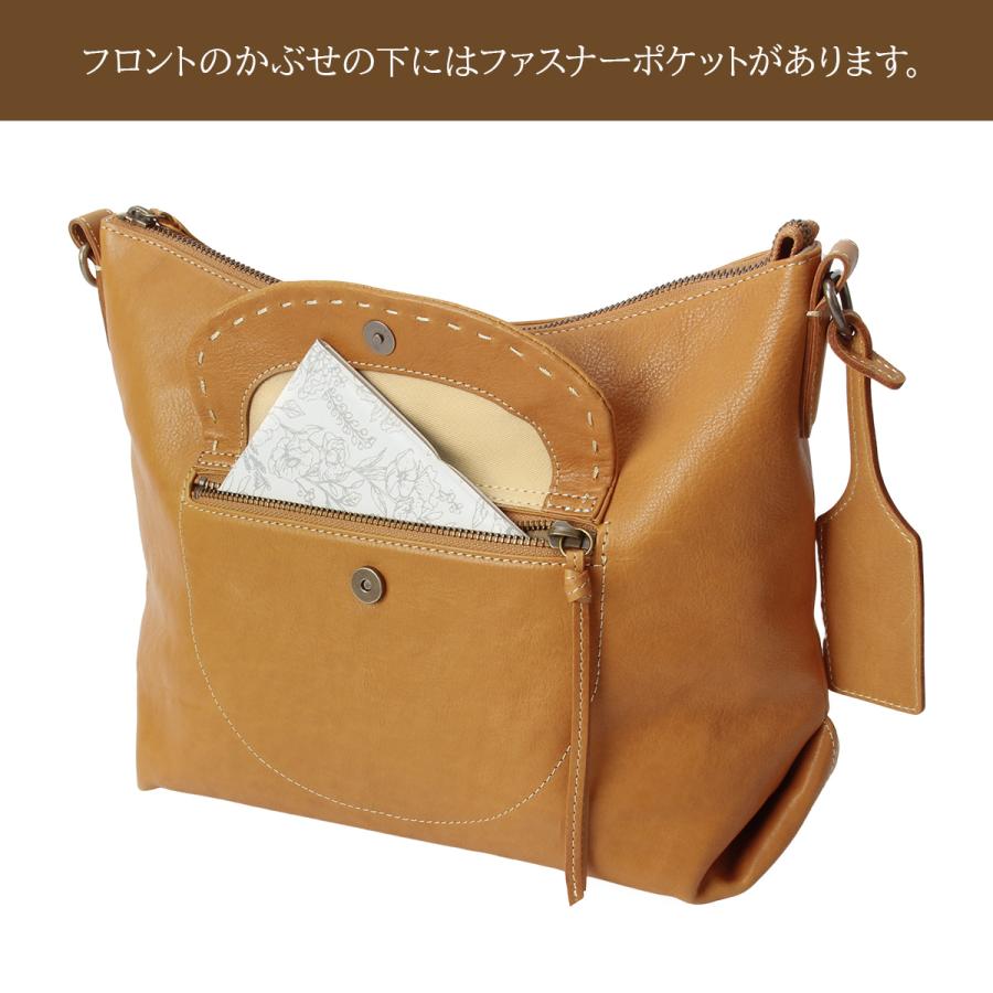 ダコタ ショルダーバッグ レディース ブランド レザー 本革 軽量 日本製 斜めがけ 肩掛け 2WAY B5 Dakota シャーロット 1034665 | Dakota | 14
