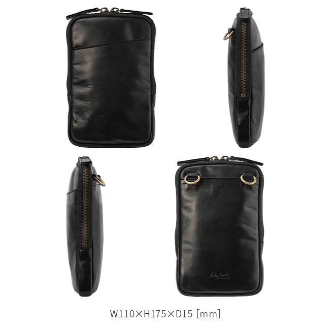 最大41% 10/4限定 ダコタ ブラックレーベル ショルダーポーチ メンズ ブランド レザー 本革 日本製 Dakota BLACK LABEL ホースト3 1623800 | Dakota | 05