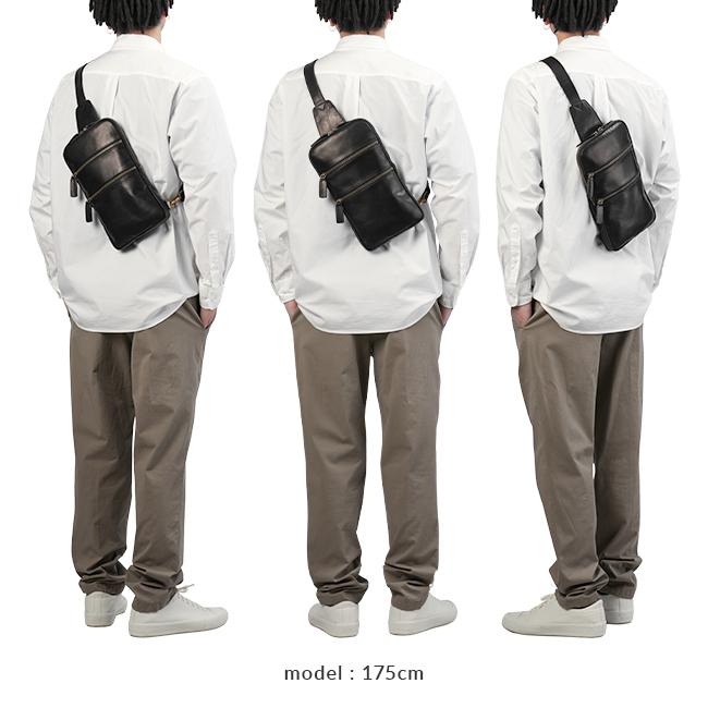 最大51% 1/13限定 ダコタ ブラックレーベル ボディバッグ ワンショルダーバッグ メンズ ブランド 軽量 日本製 Dakota BLACK LABEL ホースト3 1623802 | Dakota | 06