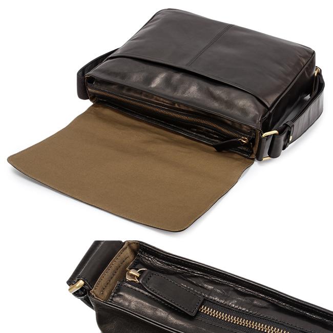 最大46% 2/19限定 ダコタ ブラックレーベル ショルダーバッグ メンズ ブランド レザー 本革 大容量 軽量 斜めがけ Dakota BLACK LABEL ホースト3 1623806 | Dakota | 13