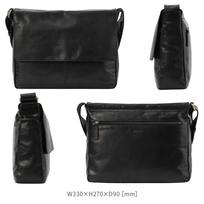 最大46% 2/19限定 ダコタ ブラックレーベル ショルダーバッグ メンズ ブランド レザー 本革 大容量 軽量 斜めがけ Dakota BLACK LABEL ホースト3 1623806 | Dakota | 05