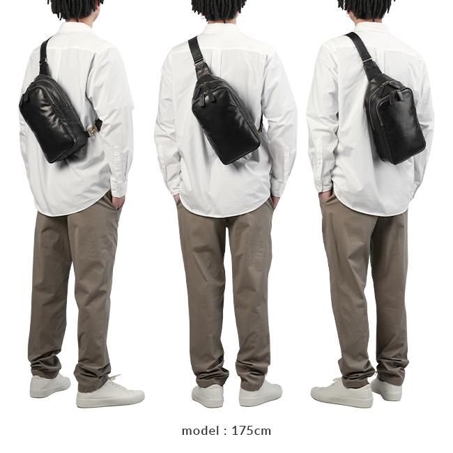 最大46% 2/19限定 ダコタ ブラックレーベル ボディバッグ ワンショルダーバッグ メンズ ブランド 軽量 日本製 Dakota BLACK LABEL ホースト3 1623807 | Dakota | 06