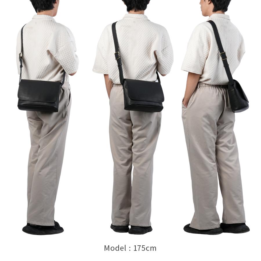 最大50% 1/15限定 ダコタ ブラックレーベル エイエムエイト ショルダーバッグ メンズ ブランド レザー 本革 日本製 撥水 A5 Dakota BLACK LABEL AM8 1623902 | Dakota | 05