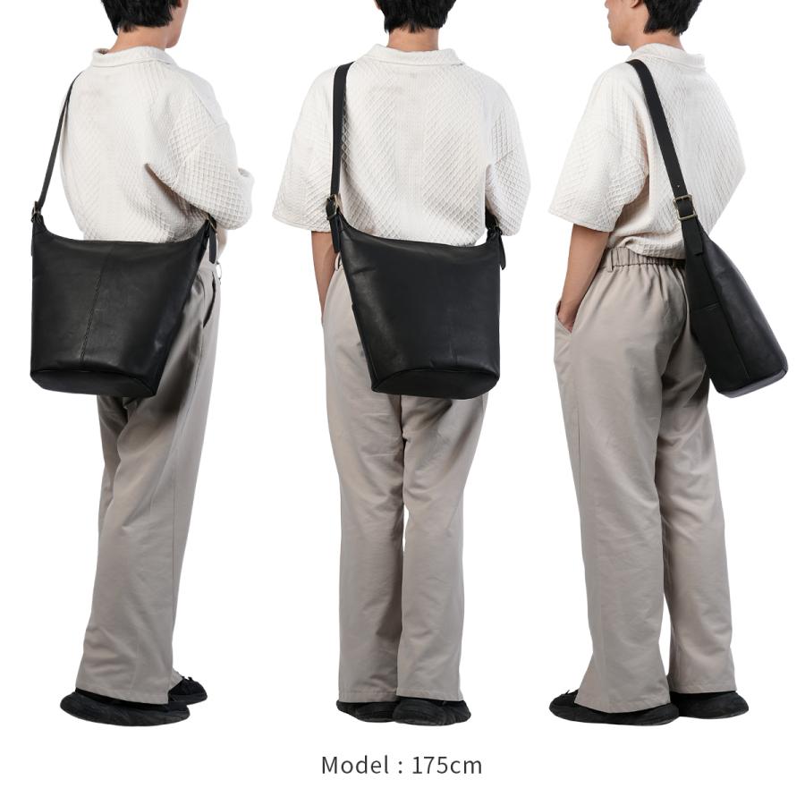 最大46% 2/19限定 ダコタ ブラックレーベル エイエムエイト ショルダーバッグ メンズ ブランド レザー 本革 日本製 撥水 A4 Dakota BLACK LABEL AM8 1623903 | Dakota | 05