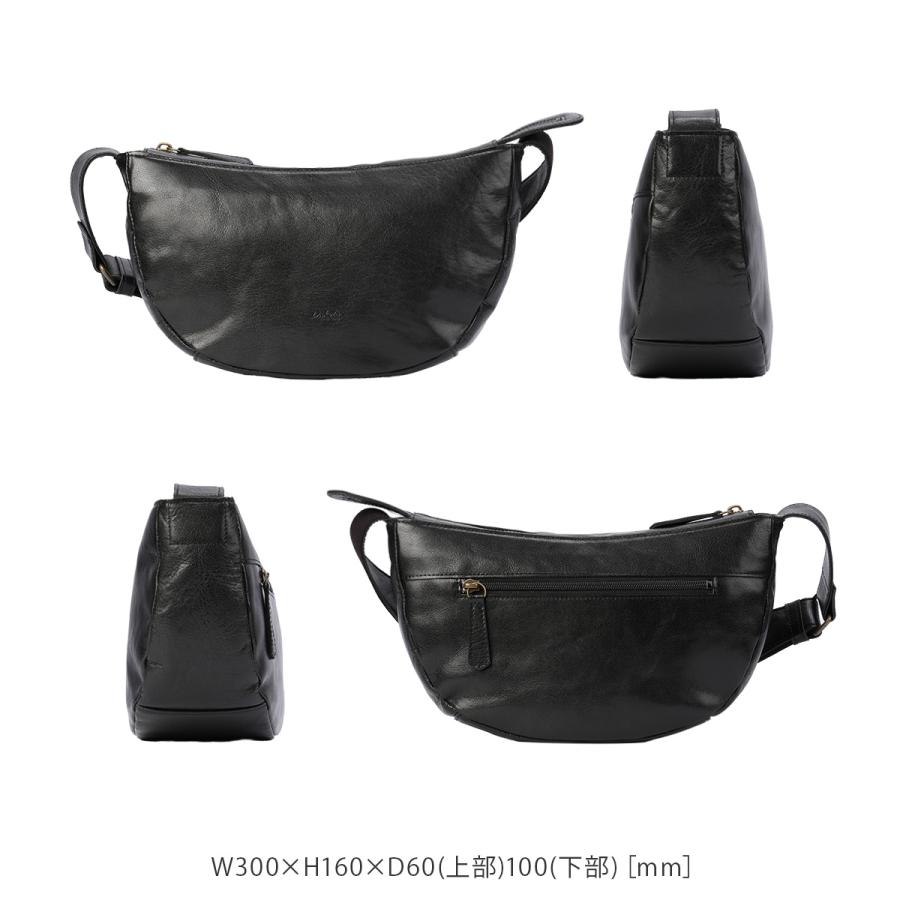 最大46% 2/19限定 ダコタ ブラックレーベル ショルダーバッグ メンズ ブランド レザー 本革 軽量 日本製 小さめ 斜めがけ 舟型 Dakota BLACK LABEL 1624200 | Dakota BLACK LABEL | 05