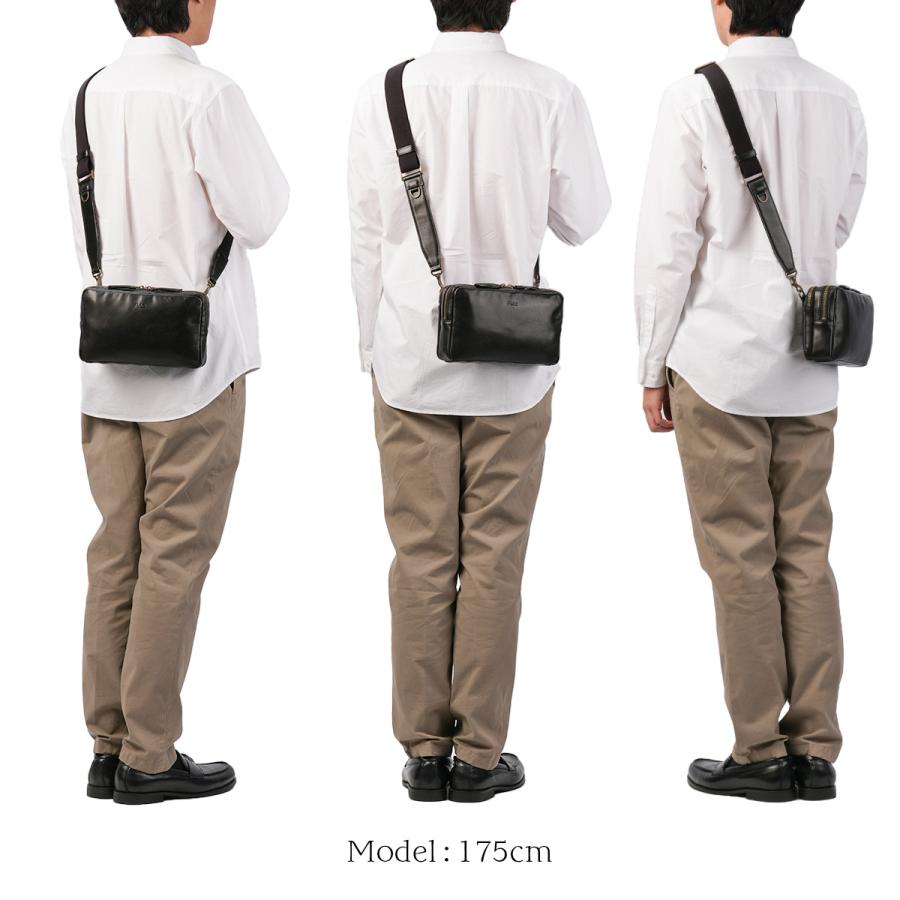 最大51% 1/11限定 ダコタ ブラックレーベル ショルダーバッグ メンズ ブランド レザー 本革 日本製 横型 小さめ 斜めがけ ルーク Dakota BLACK LABEL 1624700 | Dakota BLACK LABEL | 05