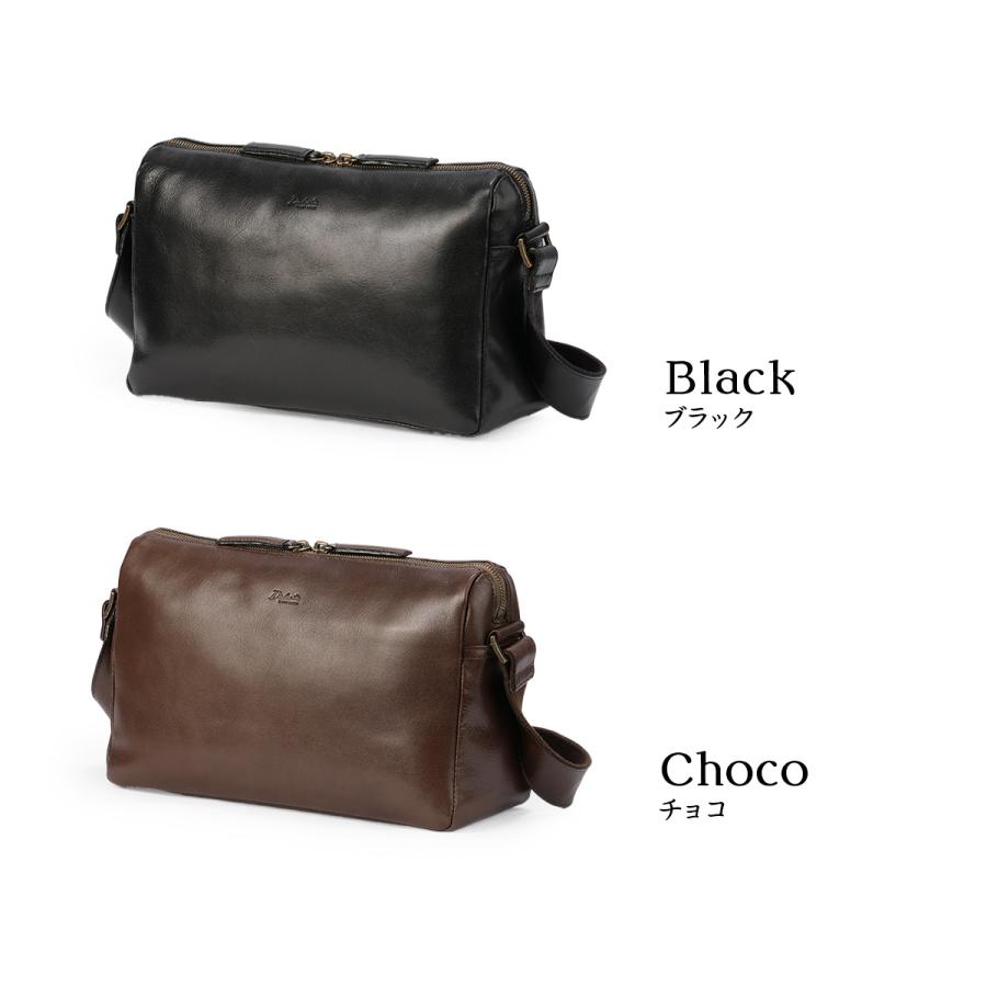 最大46% 1/8限定 ダコタ ブラックレーベル ショルダーバッグ メンズ ブランド レザー 本革 日本製 横型 小さめ 斜めがけ ルーク Dakota BLACK LABEL 1624701 | Dakota BLACK LABEL | 03