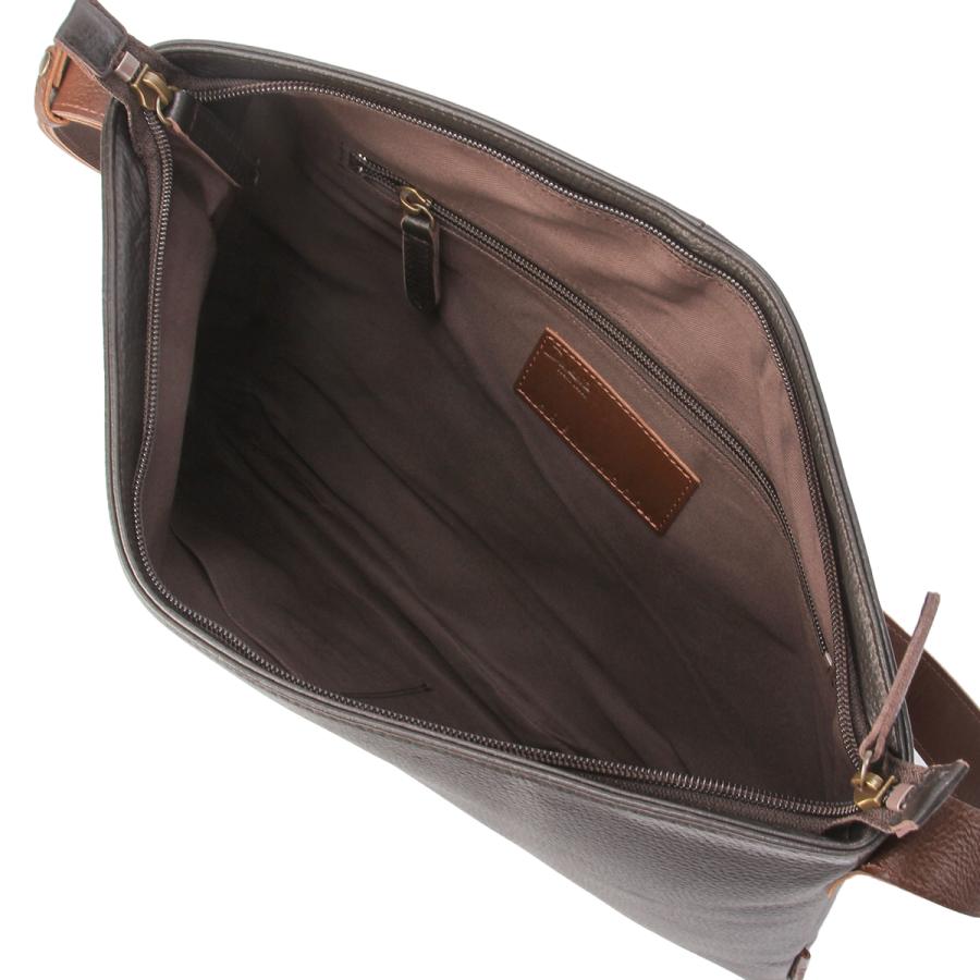 最大46% 2/19限定 ダコタ ブラックレーベル ショルダーバッグ メンズ ブランド レザー 本革 日本製 薄型 大きめ 斜めがけ ノーム Dakota BLACK LABEL 1624800 | Dakota BLACK LABEL | 10