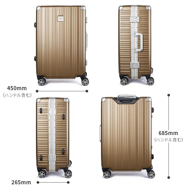 最大44% 3/1まで タケオキクチ スーツケース Mサイズ 65L 軽量 フレームタイプ ダイヤルロック TAKEO KIKUCHI DAJ003 | TAKEO KIKUCHI | 06