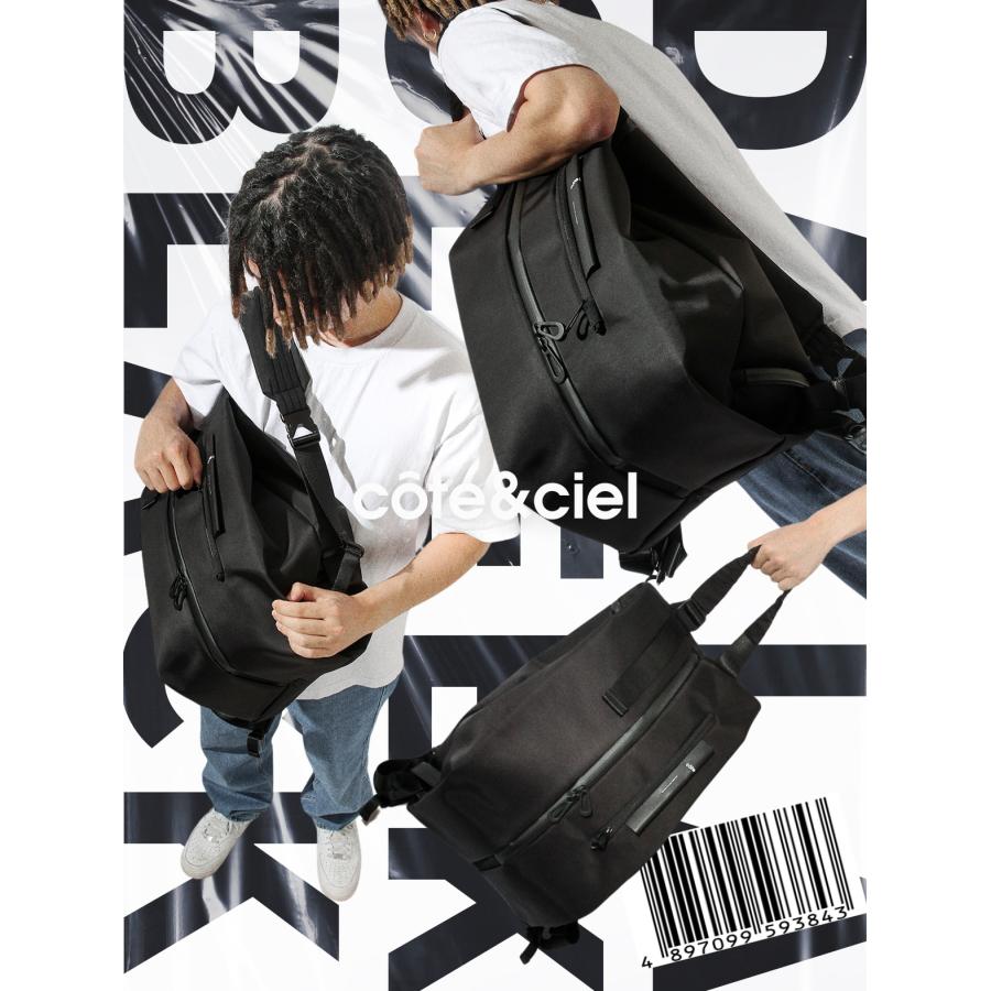 コートエシエル Dala Sleek リュックサック 黒 CC-29112 Cote&Ciel（コートエシエル） リュック バックパック メンズ