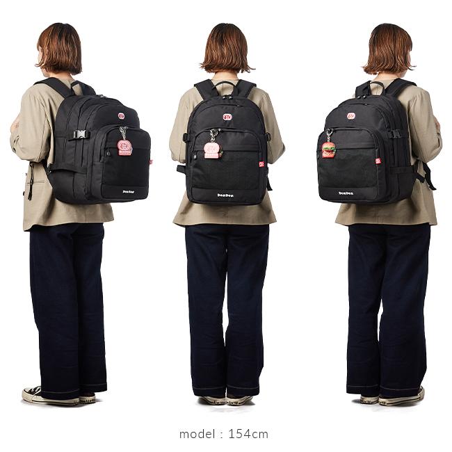 最大51% 5/7限定 ドムドムバーガー リュック 30L 通学 大容量 軽量 撥水 黒 女子 男子 中学生 高校生 スクールバッグ A4 ドムドムハンバーガー DOMDOM DM025 | ブランド登録なし | 08