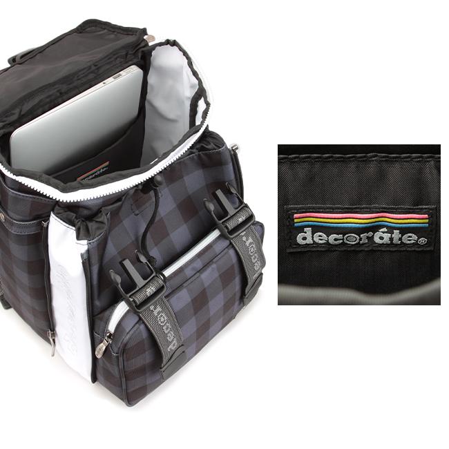 最大53% 3/1まで デコレート クロックンアール リュック 20L Mサイズ 拡張機能 A4 PC収納 レインカバー ランドセル型 小学生 通学 通塾 decorat DMS-077-M | decorate | 11