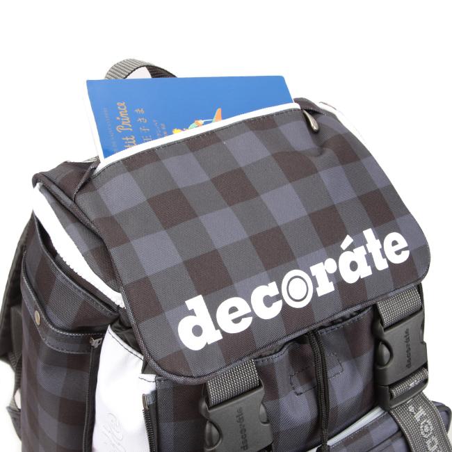 最大53% 3/1まで デコレート クロックンアール リュック 20L Mサイズ 拡張機能 A4 PC収納 レインカバー ランドセル型 小学生 通学 通塾 decorat DMS-077-M | decorate | 12