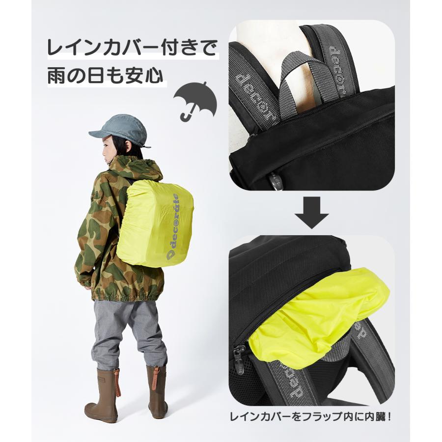 最大51% 8/22限定 デコレート ヒース リュック 20L Mサイズ 拡張機能 A4 PC収納 レインカバー付き ランドセル型 小学生 通学 通塾 decorate HeiTH DMS-101-M | decorate | 12