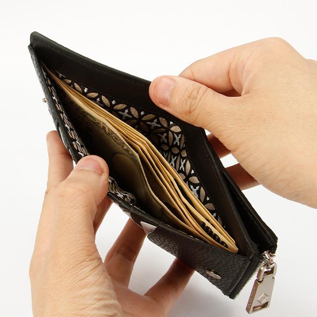 最大50% 9/6限定 ドレステリア 二つ折り財布 メンズ レディース ブランド レザー 本革 軽量 ミニ財布 コンパクト DRESSTERIOR キャバリア 861614 在庫限り | DRESSTERIOR | 12